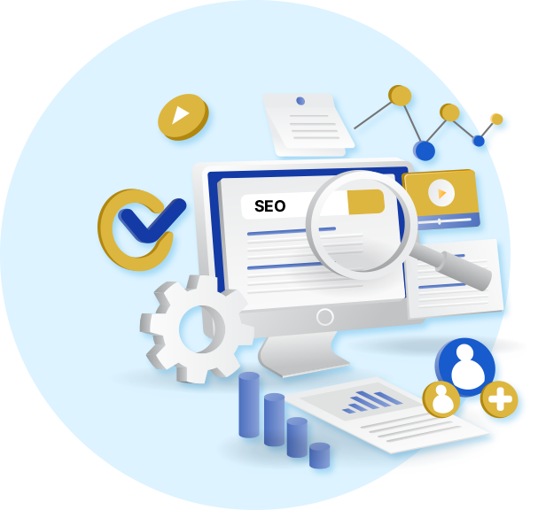 SEO strategy and optimization illustration