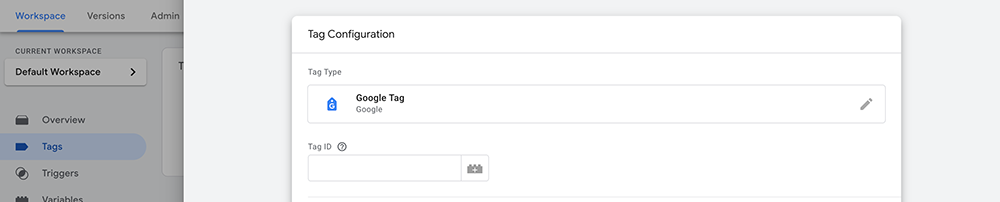 google tag configuration